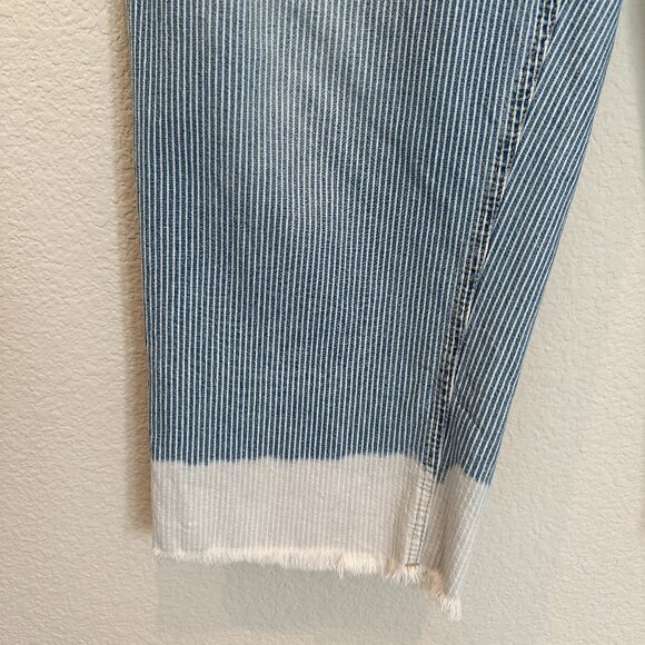 WESTBOUND the HIGH RISE fit Blue and White Stripe Pants - Picture 2 of 5